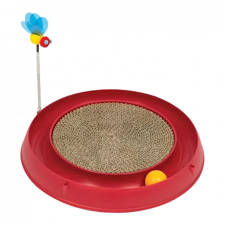 Catit Cat Toy Play Circuit 3-in-1 Scratcher & Ball