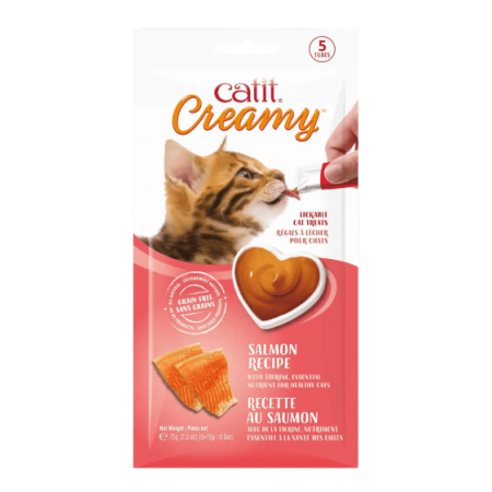 Catit Cat Treat Creamy Puree Salmon 75g
