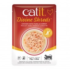 Catit Cat Wet Food Divine Shreds Chicken With Tuna & Carrot 75g/2.6oz 