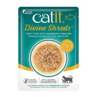 Catit Cat Wet Food Divine Shreds Tuna With Seabream & Wakame 75g/2.6oz (18 packs)