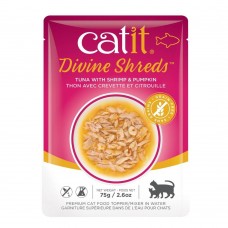 Catit Cat Wet Food Divine Shreds Tuna With Shrimp & Pumpkin 75g/2.6oz 