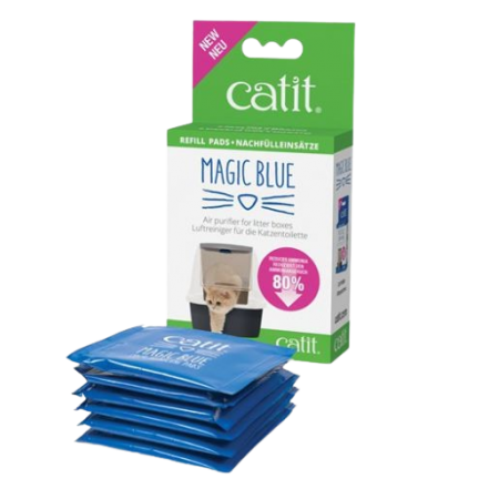 Catit Magic Blue Litter Box Odor Remover Refill 6pcs