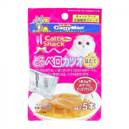 CattyMan Bonito Puree with Scallop 30g x5