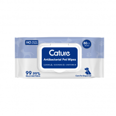 Cature Pet Anti-bacterial Wipes 80pcs (3 Packs)
