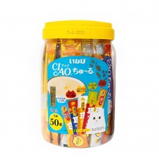 Ciao Chu ru Chicken with Added Vitamin and Green Tea Extract 14g x 50pcs (2 Tub) Ciao Chu ru Chicken with Added Vitamin and Green Tea Extract 14g x 50pcs (2 Tub)