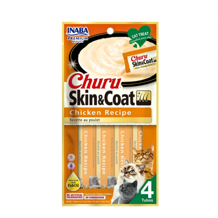 Ciao Inaba Churu Puree Skin & Coat Chicken 56g x3