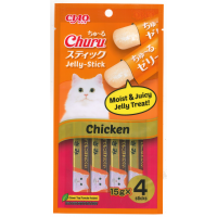 Ciao Stick Chicken Fillet in Jelly with Added Vitamin and Green Tea Extract 14g x 4pcs (3 Packs)