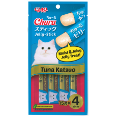 Ciao Stick Tuna Katsuo in Jelly with Added Vitamin and Green Tea Extract 14g x 4pcs