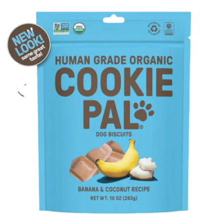 CookiePal Dog Treat Organic Banana & Coconut Recipe 10 oz