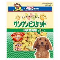Doggyman Dog Treats Tummy-Friendly Biscuits Green and Yellow Vegetables 450g
