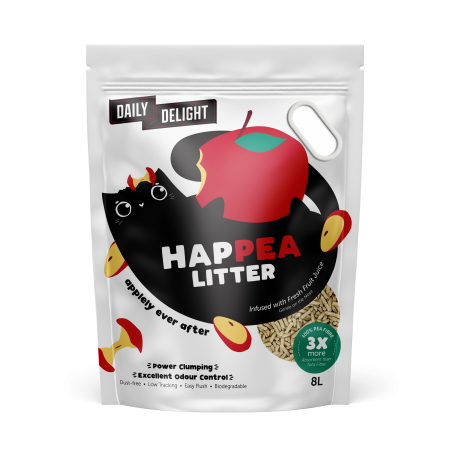Daily Delight Happea Litter Apple 8L (4 Packs)