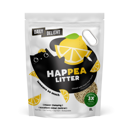 Daily Delight Happea Litter Lemon 8L  (4 Packs)