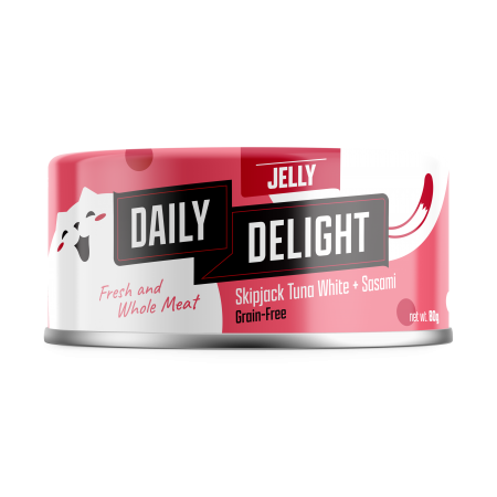 Daily Delight Cat Jelly Skipjack Tuna w/Sasami 80g x24