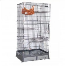 Deluxe Pet Multifunctional Cage Large Black