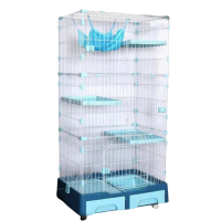 Deluxe Pet Multifunctional Cage Large Blue 