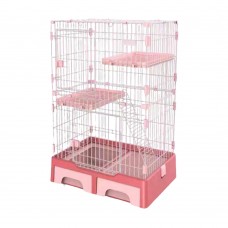 Deluxe Pet Multifunctional Cage Medium Pink