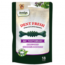 Dentalight Dog Treat 3" Dent Fresh 360° Toothbrush Fresh Breath (18 pcs/150g)