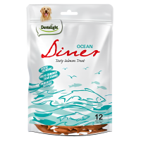 Dentalight Dog Treat 3" Ocean Diner Tasty Salmon (12 pcs/108g)