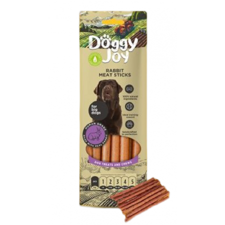 Doggy Joy Meat Sticks for Medium and Large Breed Rabbit Flavour  45g (3 Packs)