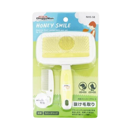 Doggyman Honey Smile Square Slicker Pet Brush S