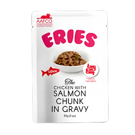 Eries Cat Pouch in Gravy Salmon Chunck 85g