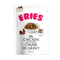 Eries Cat Pouch in Gravy Chicken w/Tuna Chuck 85g x12