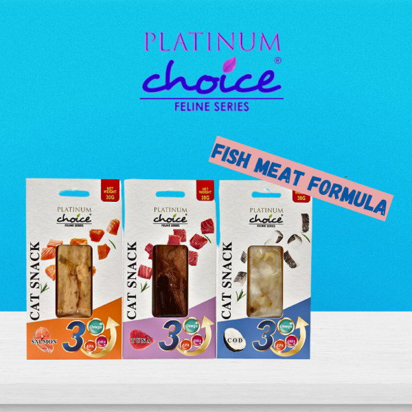 Platinum Choice Cat Treat Cod Fish Snack 30g x3