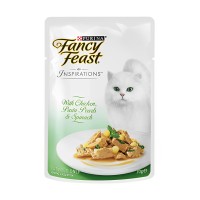 Fancy Feast Inspirations Chicken, Pasta Pearls & Spinach 70g Carton (24 Packs)