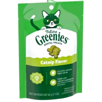 Feline Greenies Dental Treats Catnip 60g (2 Packs)