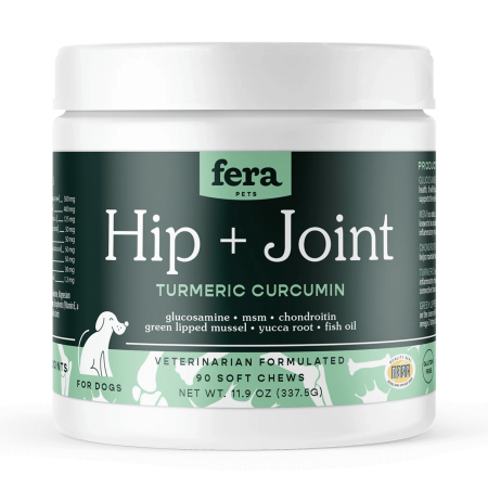 Fera Pet Organics Dog Supplement Hip + Joint Support 90 chews