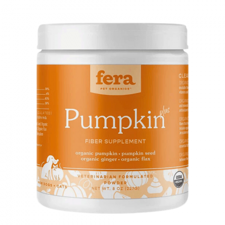 Fera Pet Organics Pet Supplement Pumpkin Plus Gut Support 90 scoops