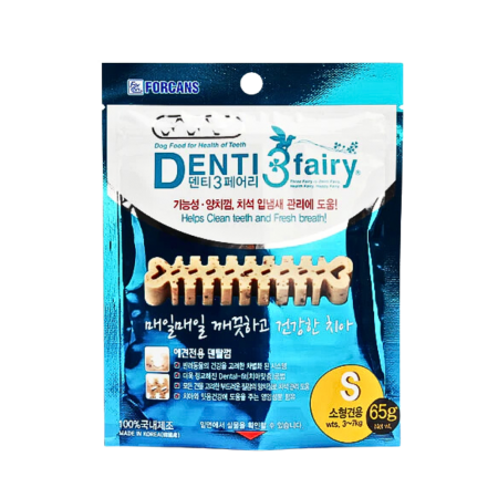 Forcans Dog Treat Dental Chew Fairy Denti 3 Small 65g