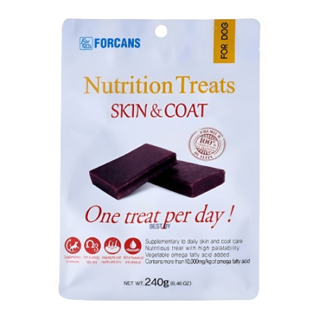 Forcans Dog Treat Nutrition Skin & Coat 240g