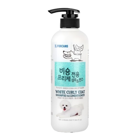 Forcans Pet Shampoo & Conditioner White Curly Coat 550ml