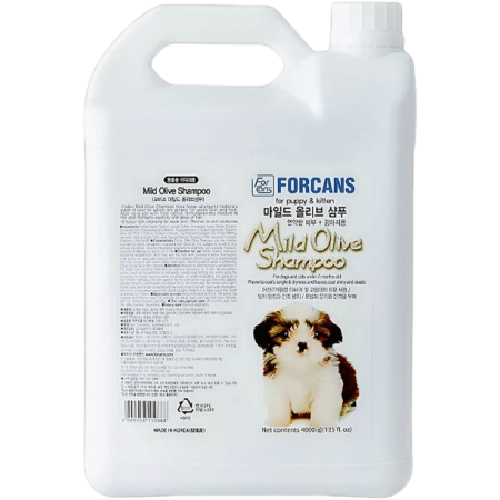 Forcans Pet Shampoo Mild Olive Puppy & Kitten 4000mL