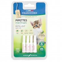 Francodex Cat Pest Repellent Spot-on Kittens (4X0.6ml)
