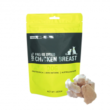 Freeze Dry Australia Pet Treat Chicken Breast Chucks 100g