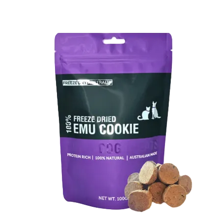 Freeze Dry Australia Pet Treat Emu Cookie 100g