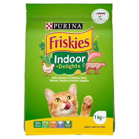 Friskies Cat Dry Food Indoor Delights 1kg