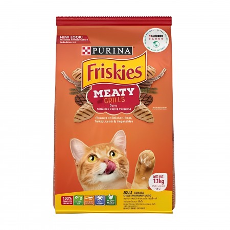 Friskies Cat Dry Food Meaty Grills 1.1kg