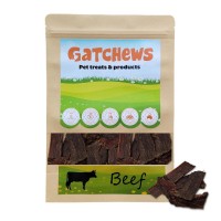 Gatchews Dog Treats Beef Jerky Natural 100g 