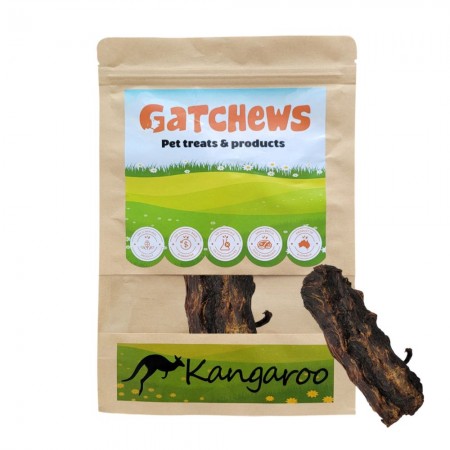 Gatchews Dog Treats Kangaroo Lumbar Split  (200g)