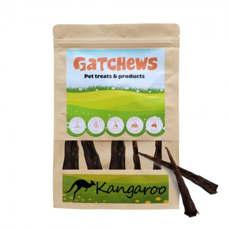 Gatchews Dog Treats Kangaroo Tail Tips (200g)