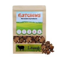 Gatchews Dog Treats Lamb Lung Cubes 100g