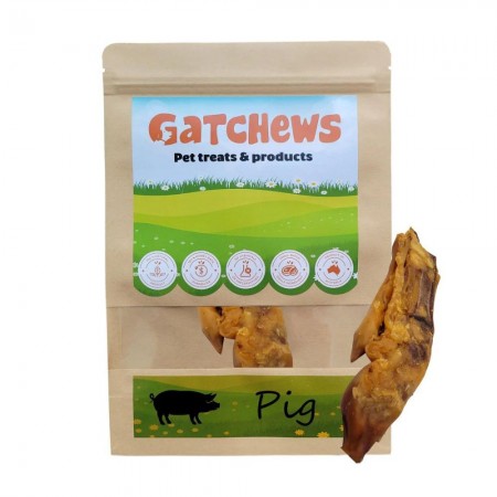 Gatchews Dog Treats Pork Trotter Halves (5 packs)