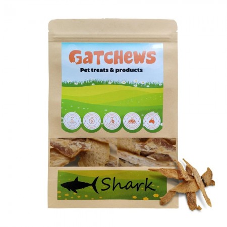 Gatchews Dog Treats Shark Jerky Sticks (100g)