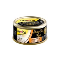 GimCat ShinyCat Filet in Gravy Tuna w Pumpkin 70g (24 Cans)