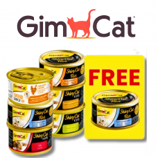 GimCat ShinyCat PROMO: Buy 6 Cans, FREE 1 Can