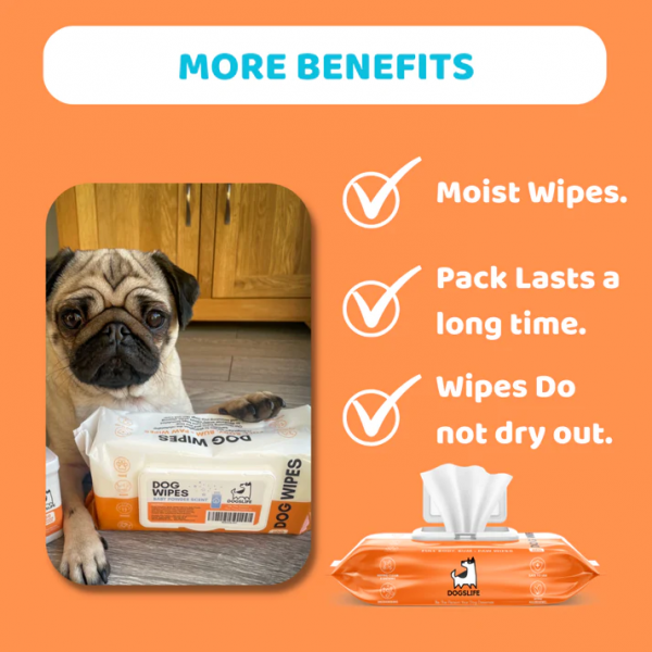 Dogslife Wipes Scented Grooming (100 Pcs)