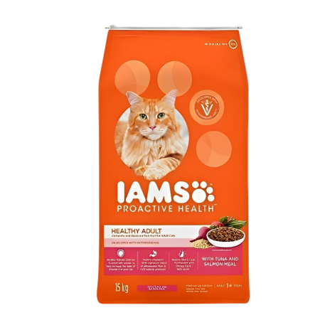 IAMS Cat Food Proactive Health Healthy Adult With Tuna & Salmon Meal 15kg